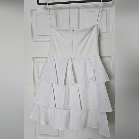 Amanda Uprichard white ruffle dress small - Picture 3 of 7